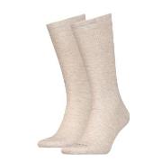 Calvin Klein Strømper 2P Mirrored Logo Socks Beige One Size Herre