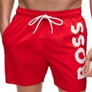 BOSS Badebukser Octopus Swimshort Rød polyamid Large Herre