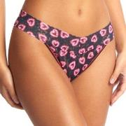 Hanky Panky Truser Printed Original Rise Thong Svart/Rosa nylon One Si...