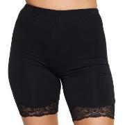 Damella Bamboo Lace Shorts Svart Bambus Medium Dame