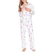 PJ Salvage Wine And Cocktail Glasses Pyjama Hvit polyester X-Small Dam...