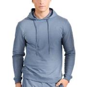 Bread and Boxers Organic Cotton Men Hooded Shirt Lysblå Medium Herre