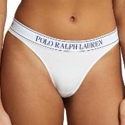Polo Ralph Lauren Truser Mid Rise Thong Hvit X-Large Dame