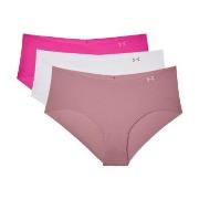 Under Armour Truser 3P Pure Stretch Hipster 1325 Rosa/Hvit Medium Dame