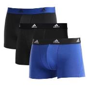 adidas 3P Active Flex Cotton Trunk Blå bomull Medium Herre