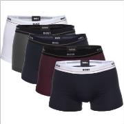 BOSS 5P Cotton Boxer Trunks Multi-colour-2 bomull Large Herre