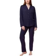 Triumph Boyfriend Fit Pyjamas PW Marine viskose 42 Dame