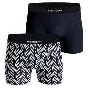 Björn Borg 2P Premium Cotton Stretch Boxer 2354 Svart stripet bomull X...