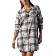 Trofe Flannel Nightdress Rutet bomull XX-Large Dame