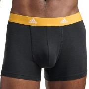 adidas 3P Active Flex Cotton Trunk Svart/Oransje bomull Small Herre