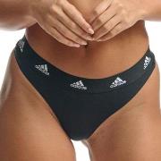 adidas Truser 3P Sport Cotton Logo Thong Mixed bomull Small Dame