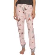 PJ Salvage Livin On The Edge Pants Rosa Mønster Small Dame