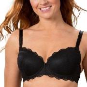 Trofe Julia Lace Padded Bra BH Svart polyamid C 85 Dame