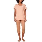 Triumph Pyjama Set X 01 Brun mønstret bomull 36 Dame