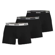 BOSS 3P Power Boxer Brief Svart bomull Medium Herre