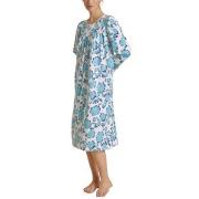 Calida Soft Cotton Nightshirt 33000 Hvit/Blå bomull X-Small Dame