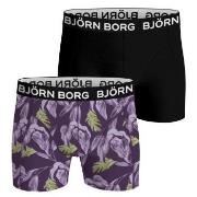 Bjorn Borg Bamboo Cotton Blend Boxer 2P Lilla/Svart X-Large Herre