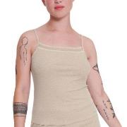 Sloggi GO Ribbed Spaghetti Top Grå bomull Medium Dame