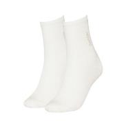 Calvin Klein Strømper 2P Women Rib Sock Hvit One Size Dame