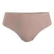 Calvin Klein Truser Invisibles High Rise Thong Beige X-Large Dame