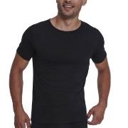 Sloggi 2P Men ABC O Neck T Shirt Svart bomull Small Herre