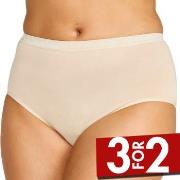 Damella Truser Classic Cotton Midi Brief Pudder bomull Medium Dame