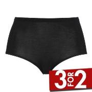 Damella Truser High Waist Maxi Brief Svart merinoull 40 Dame