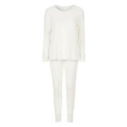 Damella Viscose Plain Pyjamas Set Elfenben viskose X-Large Dame