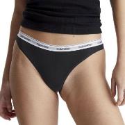 Calvin Klein Truser 3P Modern Logo Thongs Svart bomull Small Dame