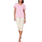 Triumph Pyjama Set X 01 Rosa/Hvit bomull 48 Dame