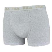 FILA 2P Cotton Boxers Grå bomull Large Herre