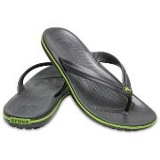 Crocs Crocband Flip Unisex Svart/Grønn US M12 (EU 46-47)