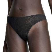 Calvin Klein Truser Sheer Marquisette Lace Thong Svart polyamid Medium...