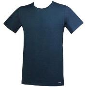 FILA Round Neck T-Shirt Navy bomull Medium Herre