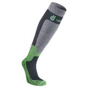 Seger Strømper Byggmark Mid Compression Sock Svart/Grønn Str 34/36