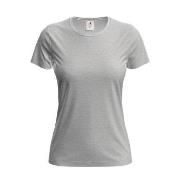 Stedman 4P Classic Women T-shirt Lysgrå bomull Small Dame