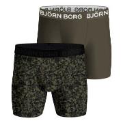 Björn Borg 2P Performance Boxer 1727 Grønn Mønster polyester X-Large H...