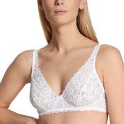 Calida BH Natural Comfort Lace Soft Bra Hvit polyamid B 75 Dame