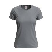 Stedman Classic Women T-shirt Grå bomull Small Dame