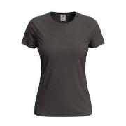 Stedman 4P Classic Women T-shirt Mørkbrun  bomull Medium Dame