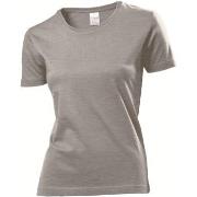 Stedman Classic Women T-shirt Mørkgrå  bomull X-Small Dame