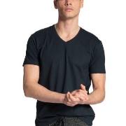 Calida Remix Basic V-Neck T-shirt Mørkblå bomull Large Herre