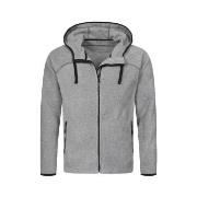 Stedman Power Fleece Jacket For Men Grå polyester Small Herre