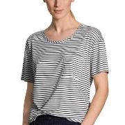 Calida Circular Sleep T-shirt Hvit/Marine tencel Small Dame