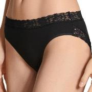 Calida Truser Natural Comfort Lace Brief Svart bomull Medium Dame