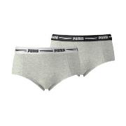 Puma Truser 2P Iconic Mini Shorts Grå X-Small Dame