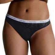 Calvin Klein Truser Lace Thong Svart polyamid XX-Large Dame