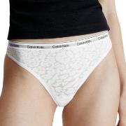 Calvin Klein Truser Lace Thong Hvit polyamid 3XL Dame