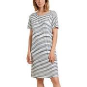 Calida Circular Sleep Nightdress Hvit/Marine tencel Small Dame