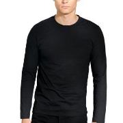 Bread and Boxers Long Sleeve Regular T-Shirt Svart økologisk bomull Sm...